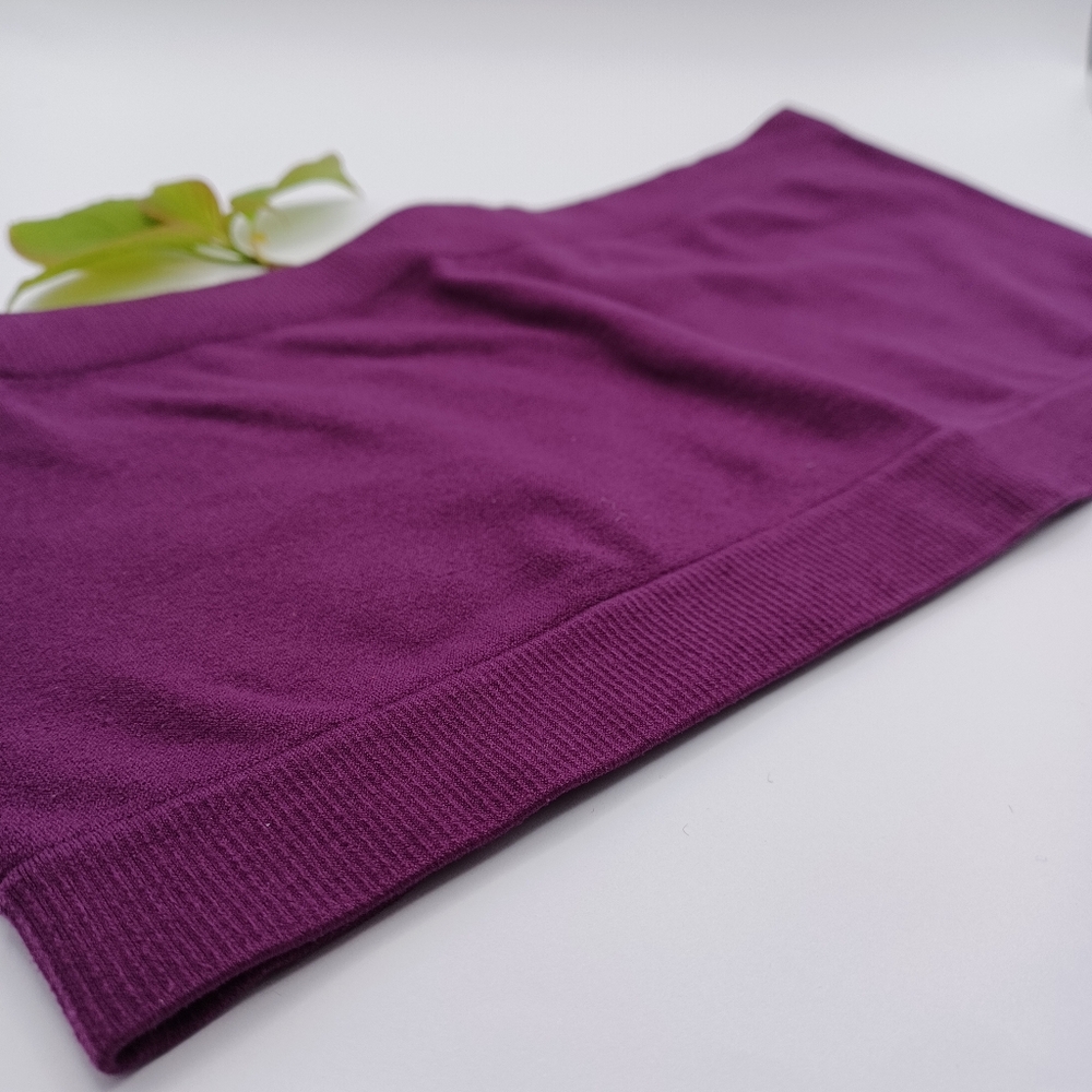 Deep Purple Bandeau Top - Picture 2 of 8